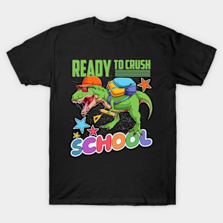 T-Rex Dino School Introduction Enrollment School Start T-Shirt